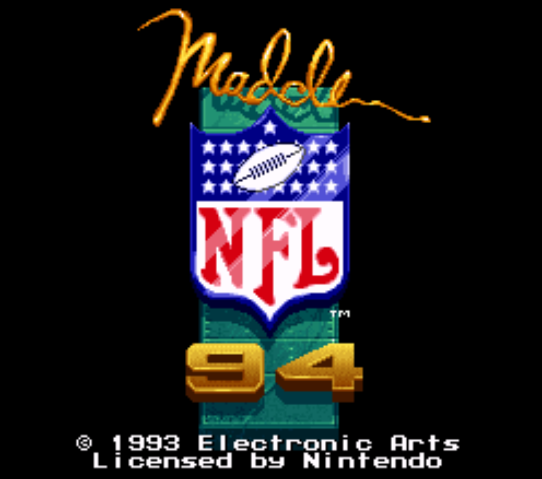 Madden NFL 94 Title Screen